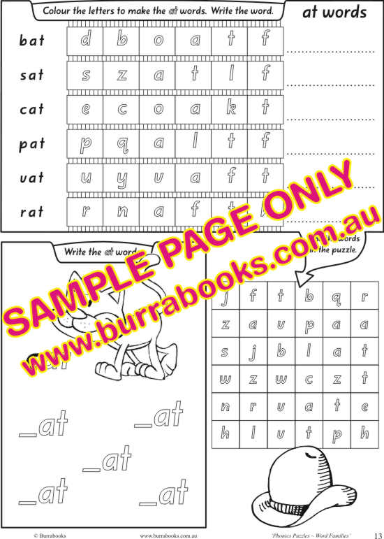 Phonics Puzzles – Word Families