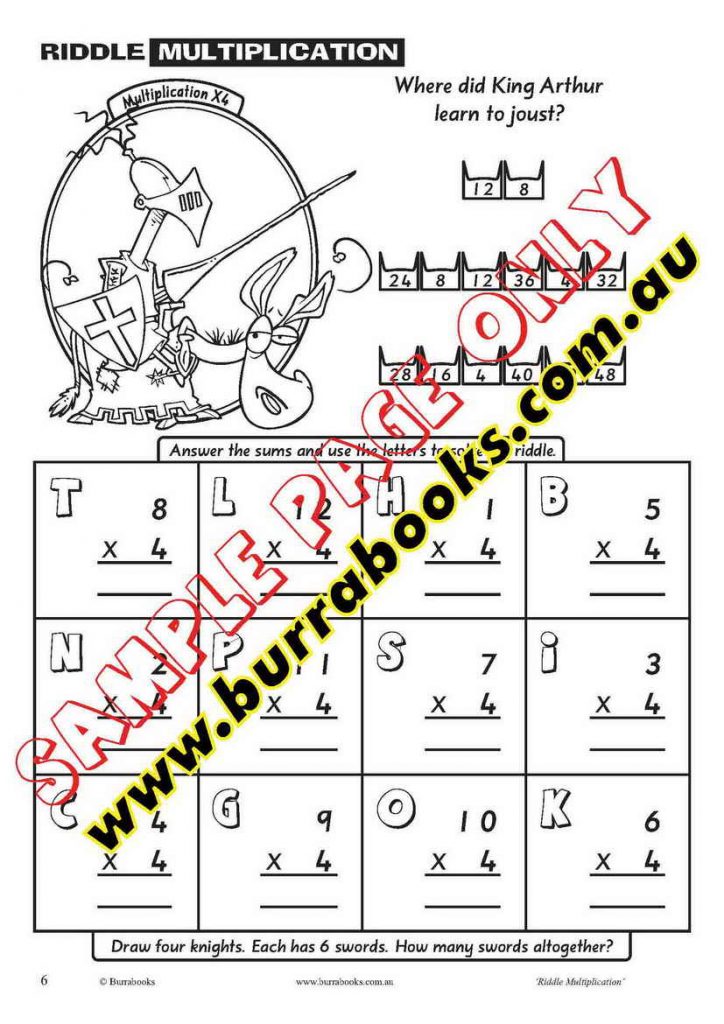 riddle-multiplication-downloadable-educational-worksheets-books-australian-curriculum