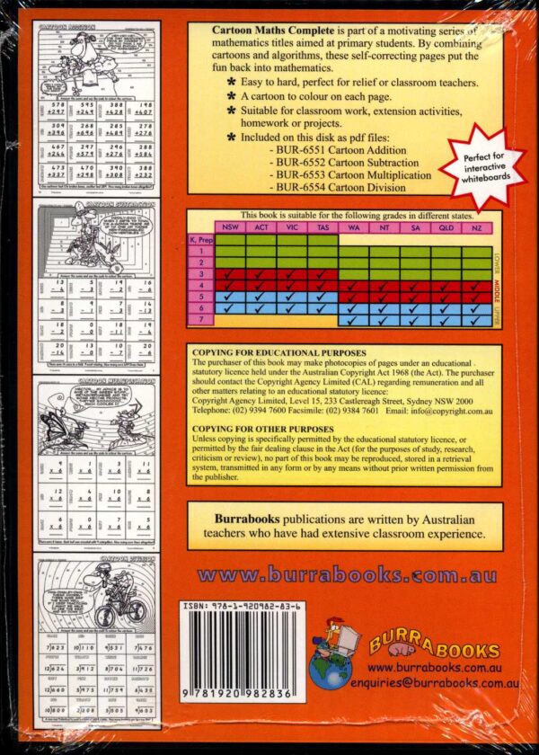 Cartoon Maths Complete - Book on CD-42045