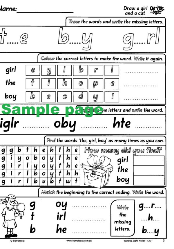 Starting Sight Words- Book One-41875
