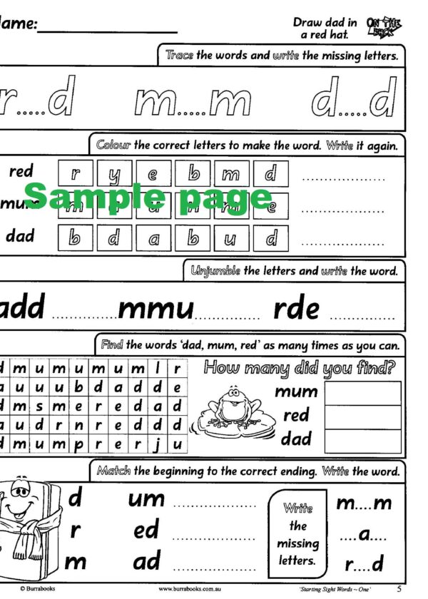 Starting Sight Words- Book One-41877
