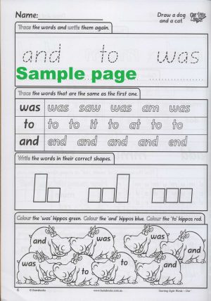 Starting Sight Words- Book One-41879