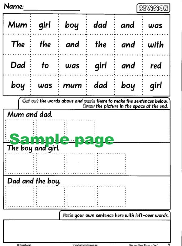 Starting Sight Words- Book One-41872